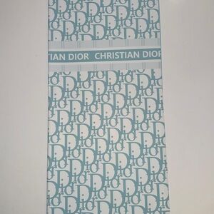 Christian Dior Light Blue Patterned Wrapping Paper